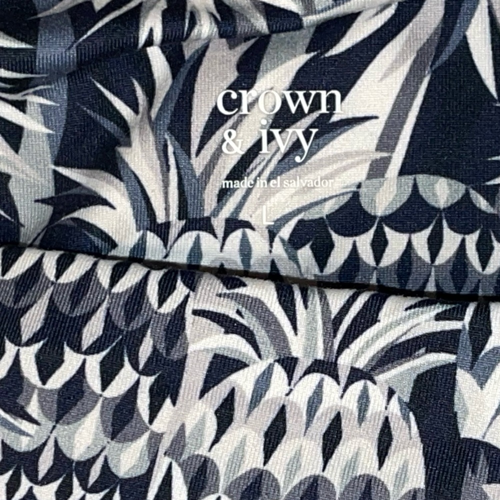 Crown & Ivy Pineapple 🍍 Leggings- size Large - Picture 2 of 3